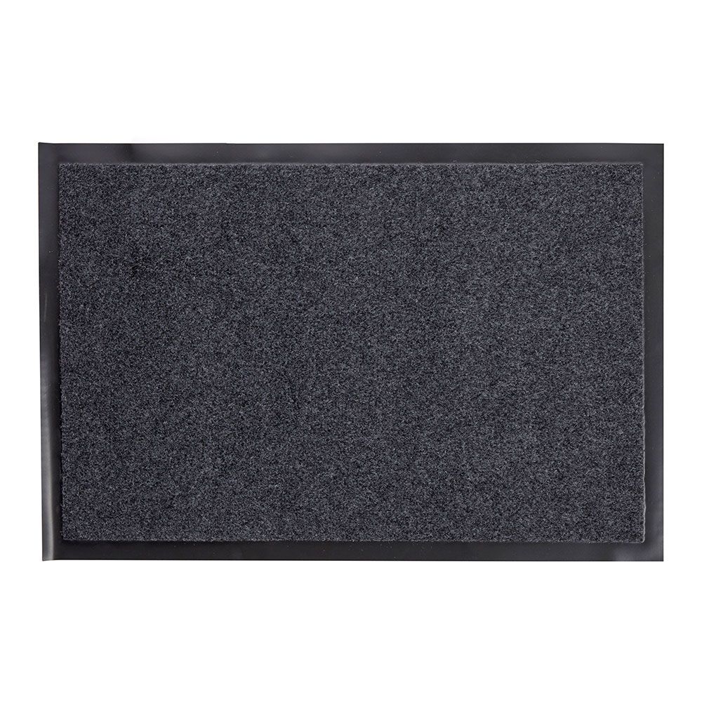 FELPUDO NEGRO, ANTIDESLIZANTE, 60 x 40 cm