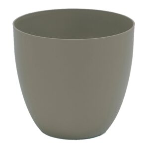 MACETA DE INYECCIÓN MODELO CUENCO COLOR TAUPE Ø18 cm