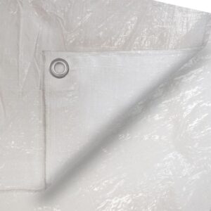 TOLDO POLIETILENO DE DOBLE CARA COLOR BLANCO, DENSIDAD 90 g / m², 4 x 5 m