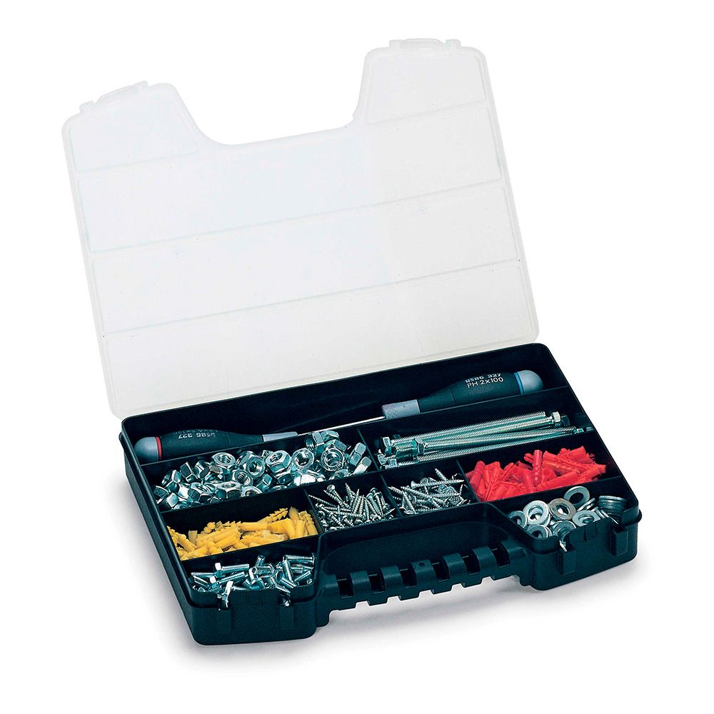 ORGANIZADOR DE COMPARTIMENTOS CON TAPA 9 DIVISIONES FIJAS 2,5 x 25 x 5 cm - Imagen 2