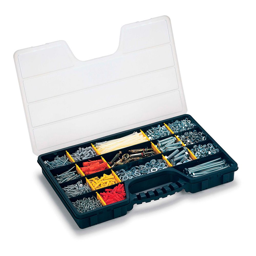 ORGANIZADOR DE COMPARTIMENTO CON TAPA HASTA 20 DIVISIONES: 5 FIJAS + 15 DIVISORES REMOVIBLES 51 x 33 x 6 cm - Imagen 2