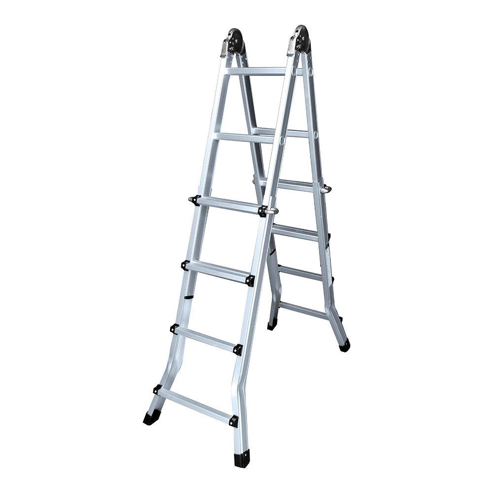 ESCALERA MULTIFUNCIÓN TELESCÓPICA DE ALUMINIO 4 + 4 PELDAÑOS EN131