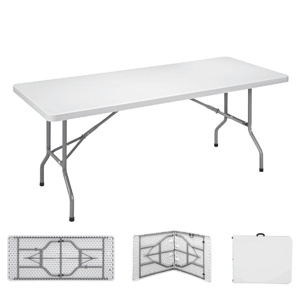 MESA PLEGABLE 180 x 74 x 74 cm TUBO Ø22 x 1.0 mm