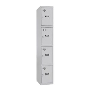 TAQUILLA METALICA PRO SIMONLOCKER 1/4 300 DESMONTADA 4 DEPARTAMENTOS 30x50x180cm SIMON RACK