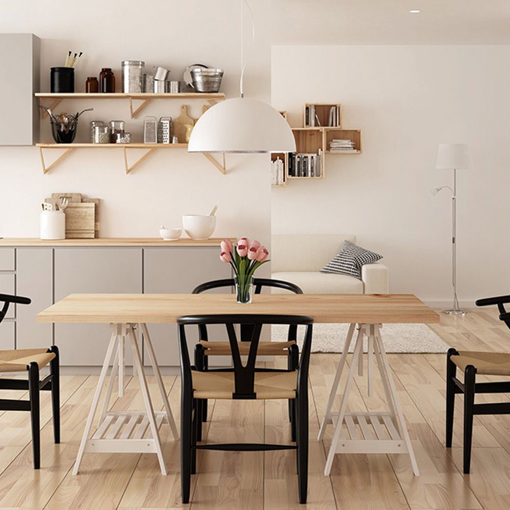 CABALLETE ARCHITECT PINO MACIZO BLANCO - Imagen 3