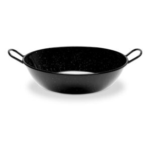 SARTÉN HONDA ESMALTADA CON ASAS PARA INDUCCIÓN VITROCERAMICA Ø28 cm