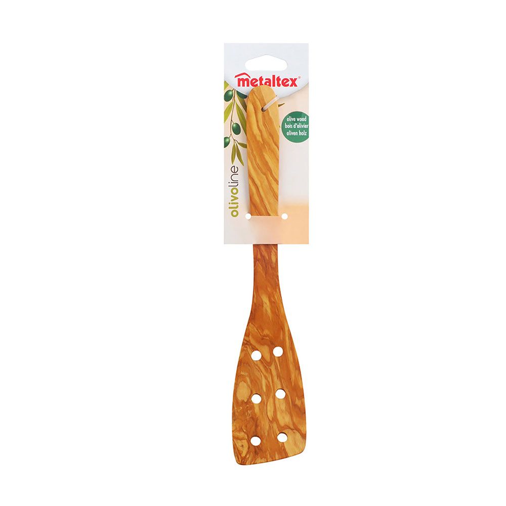 ESPÁTULA CON AGUJEROS DE MADERA DE OLIVO 30 cm - Imagen 2