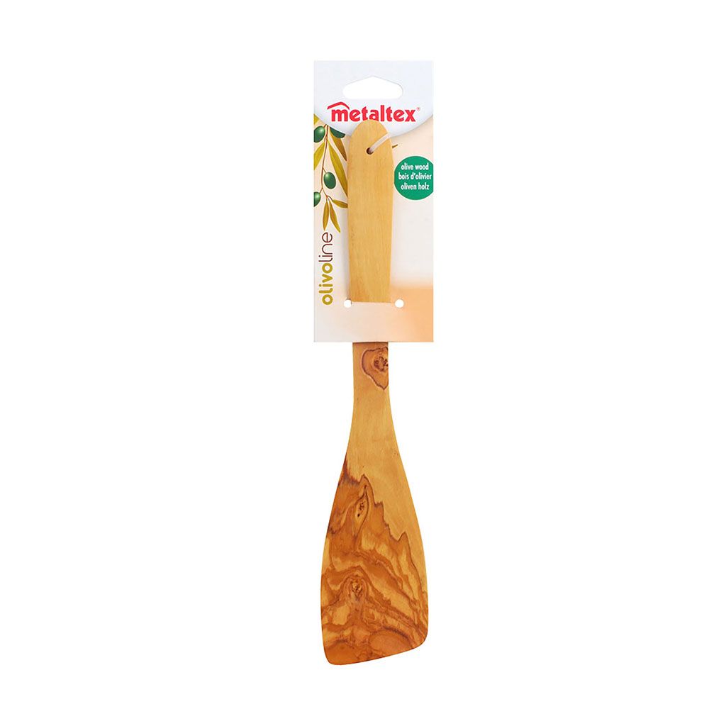 ESPÁTULA CURVADA DE MADERA DE OLIVO 30 cm - Imagen 2