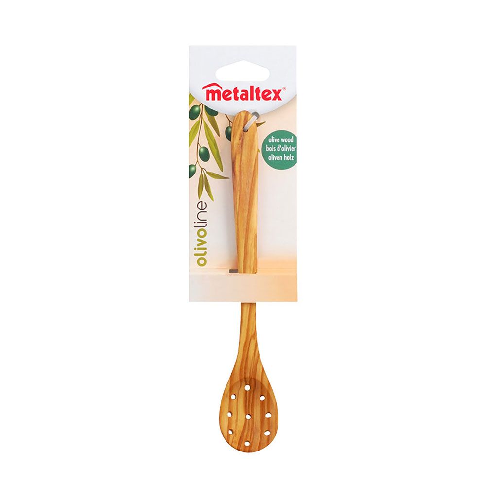 CUCHARA PARA ACEITUNAS DE MADERA DE OLIVO 21 cm - Imagen 2