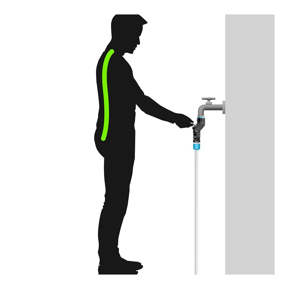 DISTRIBUIDOR DE 2 VÍAS CON VÁLVULAS PARA GRIFO DE ROSCA ENERGO 6 bar, ½ pulg - ¾ pulg Y 1 pulg, BLISTER - Imagen 3