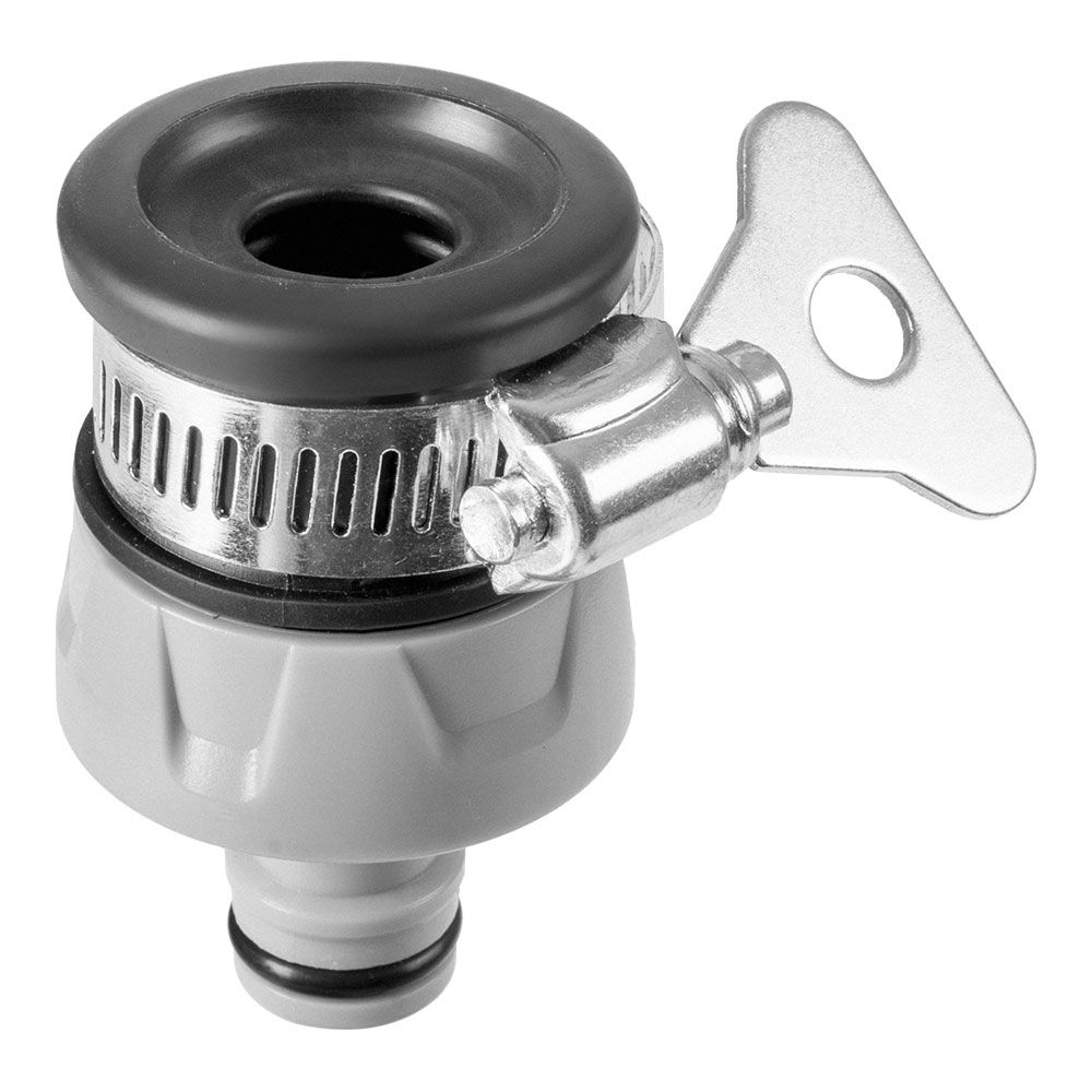 CONECTOR RÁPIDO CON ABRAZADERA PARA GRIFOS SIN ROSCA CELLPRO Ø15 - 19 mm, BLISTER