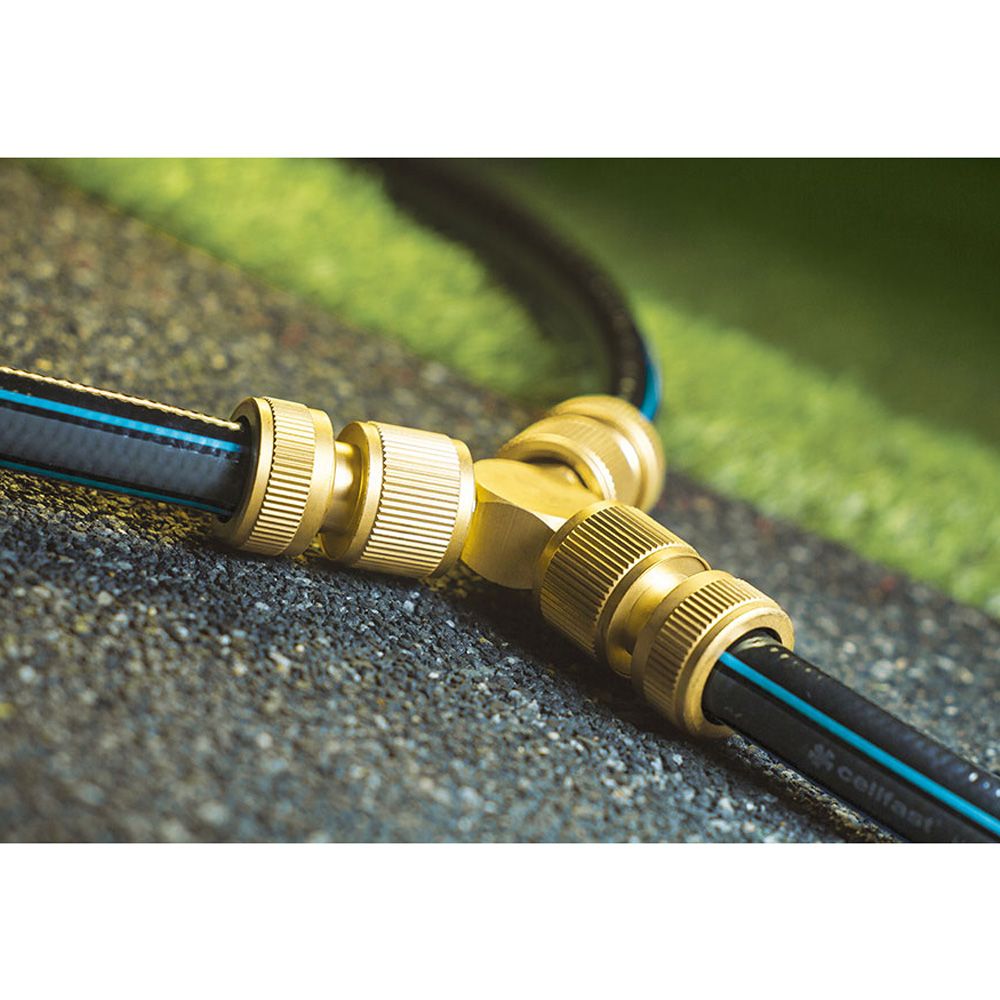 CONECTOR DE 3 VÍAS DE LATÓN BRASS 6 bar, BLISTER - Imagen 2