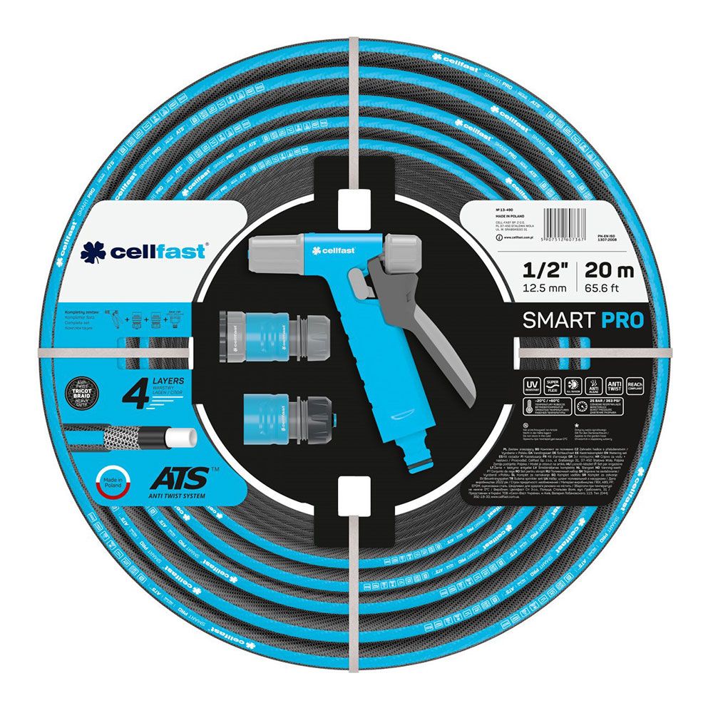 KIT MANGUERA DE JARDÍN SMART PRO Ø12,5 mm, ½ pulg, 20 m