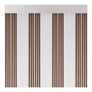 CORTINA PARA PUERTA MODELO LISBOA COLOR MARRÓN-CRISTAL 90 x 210 cm