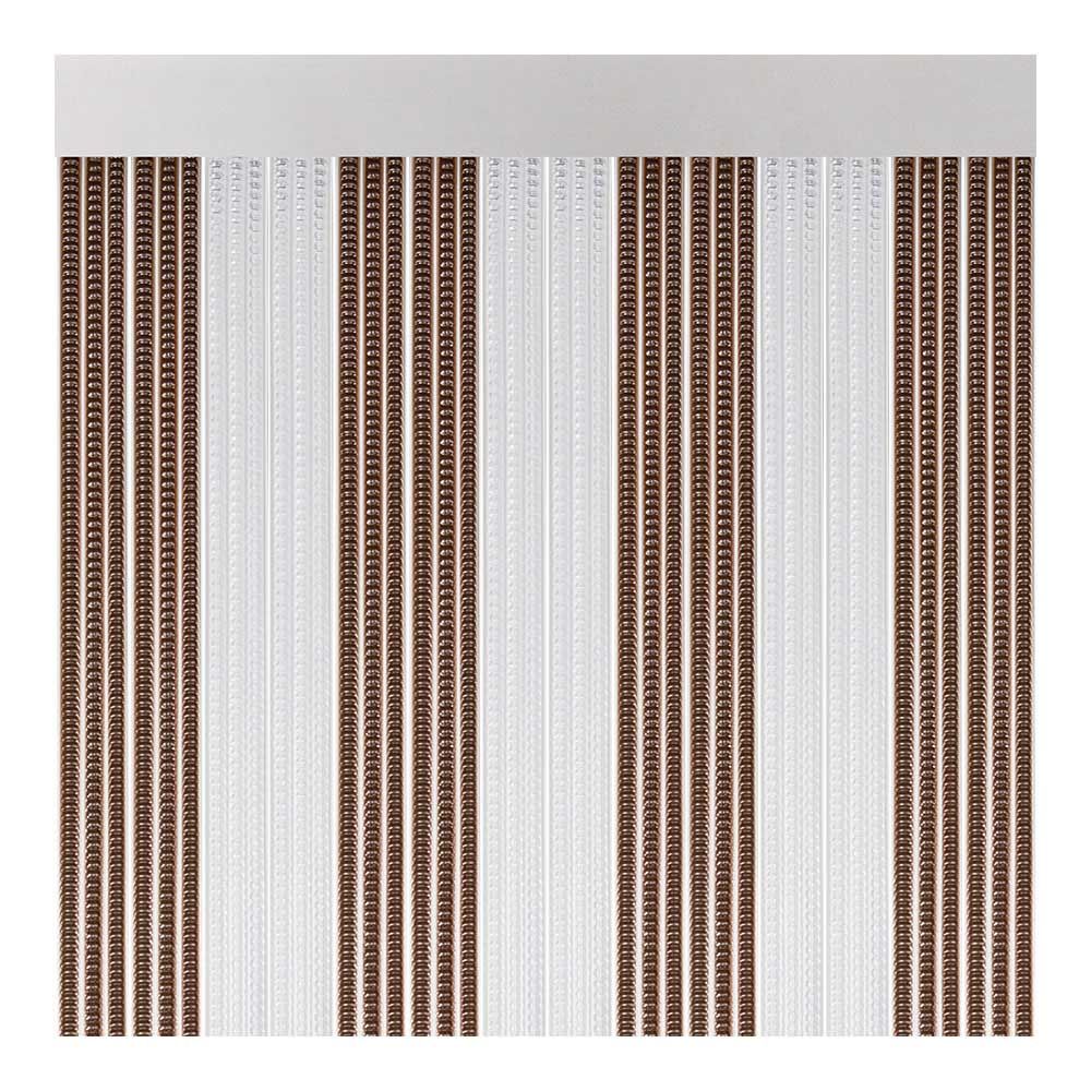 CORTINA PARA PUERTA MODELO LISBOA COLOR MARRÓN-CRISTAL 90 x 210 cm