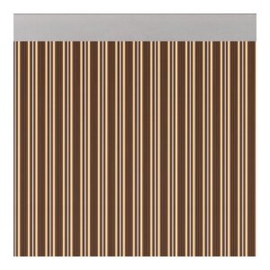 CORTINA PARA PUERTA MODELO FERRARA OPACO COLOR MARRÓN-MARFIL 90 x 210 cm