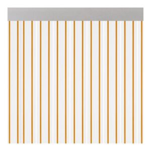 CORTINA PARA PUERTA MODELO FERRARA TRANSPARENTE COLOR MIEL 90 x 210 cm