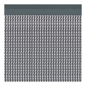 CORTINA PARA PUERTA MODELO MANACOR COLOR PLATA 90 x 210 cm