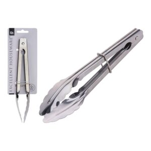 PINZAS DE ACERO INOXIDABLE CON ANILLA AJUSTABLE 24 cm