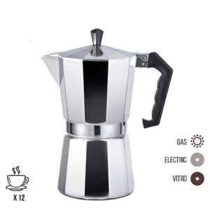 CAFETERA DE ALUMINIO 12 TAZAS