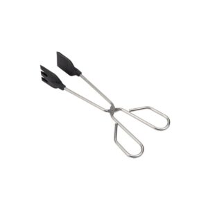 PINZAS DE COCINA CON PALA DE SILICONA / INOXIDABLE 30 cm