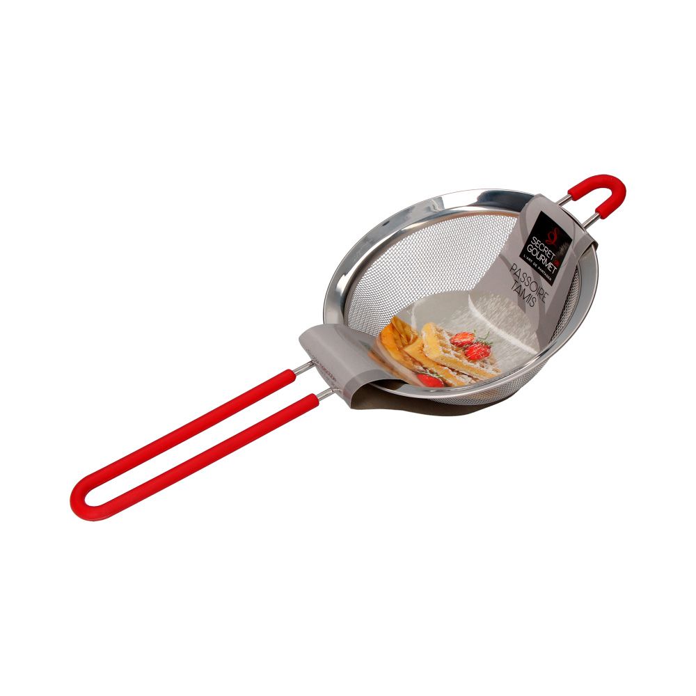 COLADOR INOXIDABLE CON MANGO DE SILICONA Ø13,5 cm - Imagen 2