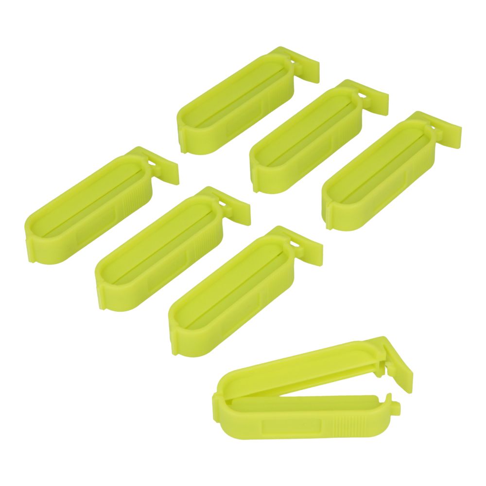 PINZA CIERRABOLSAS PEQUEÑAS 6 cm, COLORES SURTIDOS, 7 uds