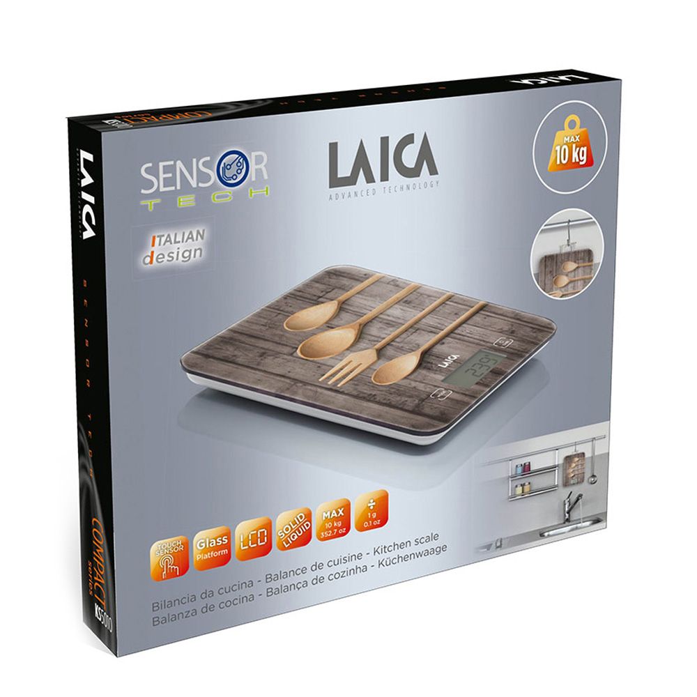 BÁSCULA ELECTRONICA DE COCINA, MÁXIMO 10 kg. DISEÑO CUCHARAS - Imagen 3