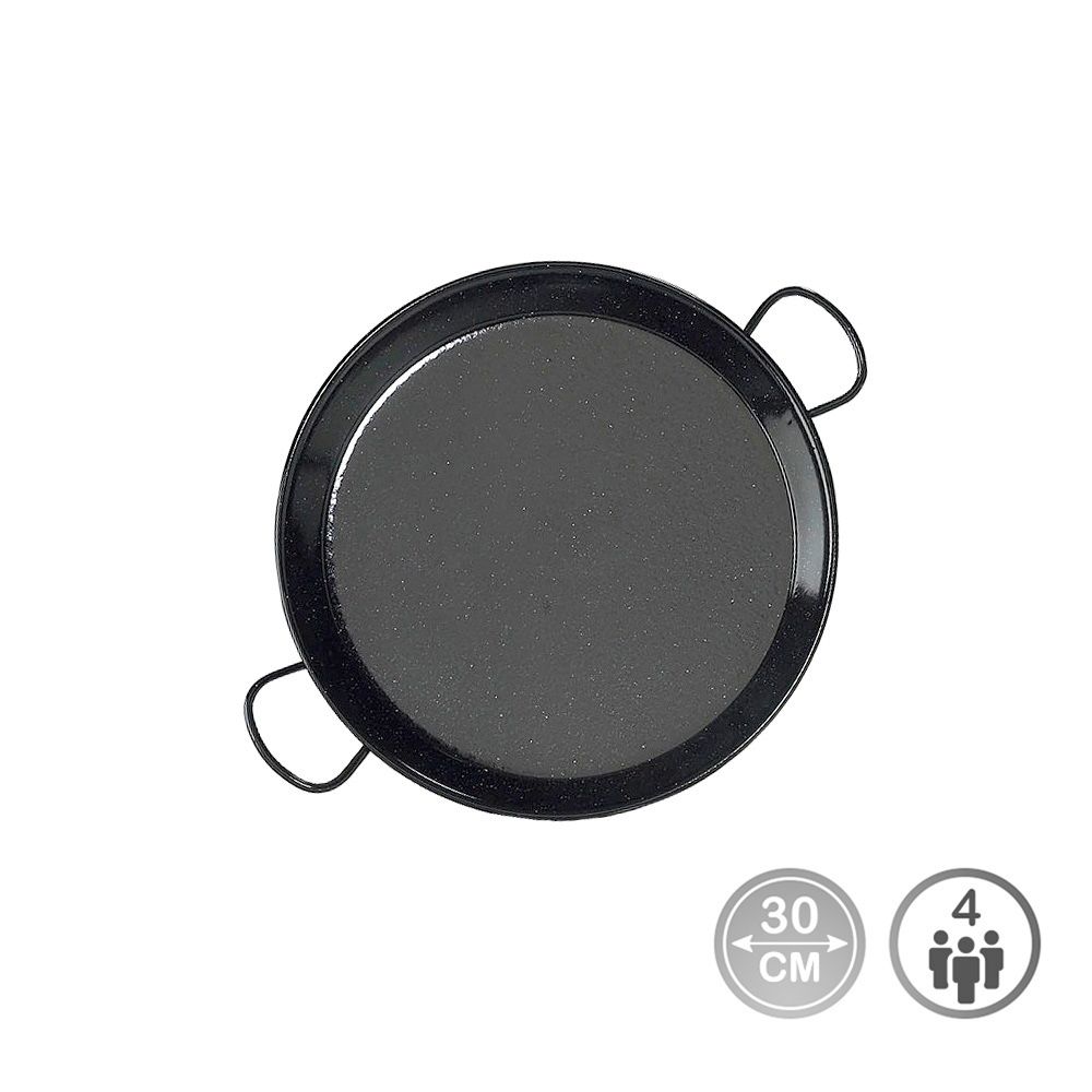 PAELLERA TRADICIONAL DE ACERO ESMALTADO Ø30 cm (4 PERSONAS)