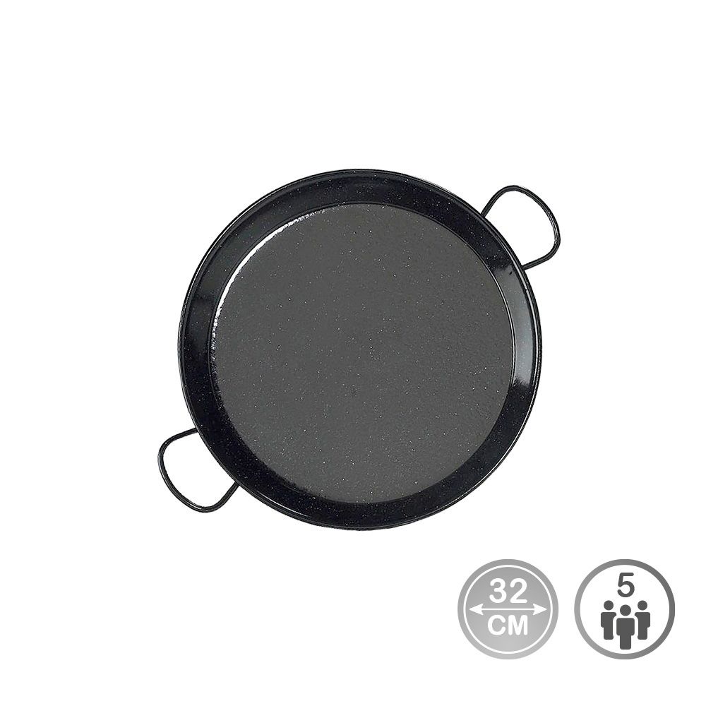 PAELLERA ESMALTADA PARA INDUCCION Y VITROCERAMICA Ø32 cm (5 PERSONAS)