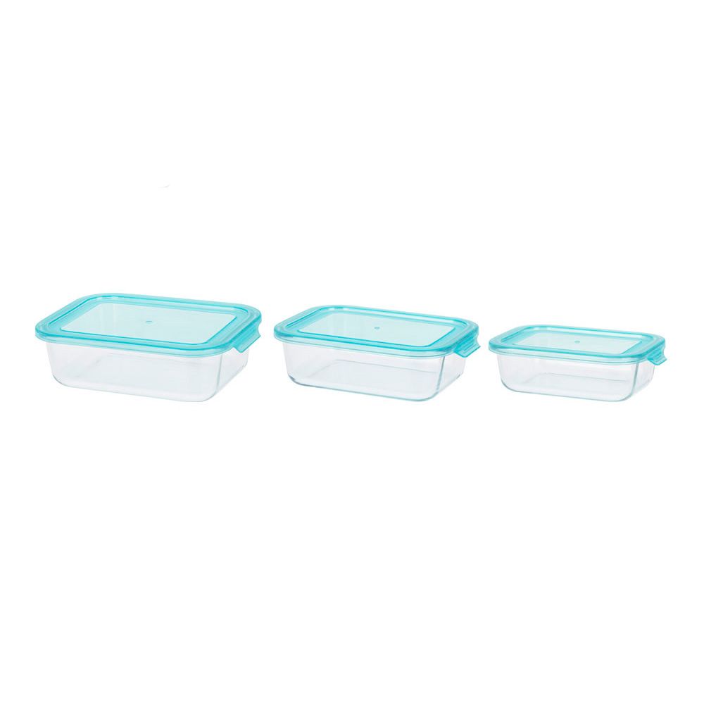 SET 3 FIAMBRERAS CRISTAL TAMAÑOS VARIOS 630 ml, 1000 ml y 1480 ml - Imagen 2