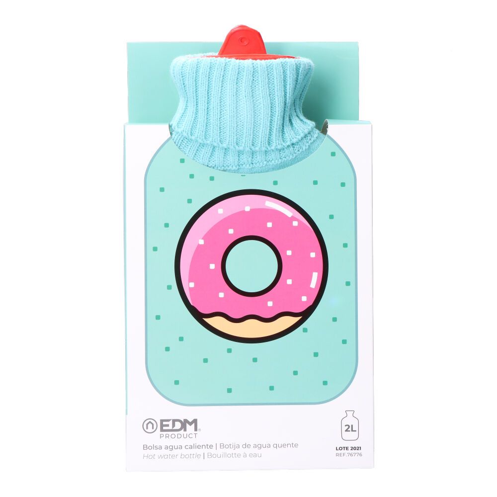 BOLSA DE AGUA CALIENTE 2 L MODELO DONUT GLASEADO - Imagen 2