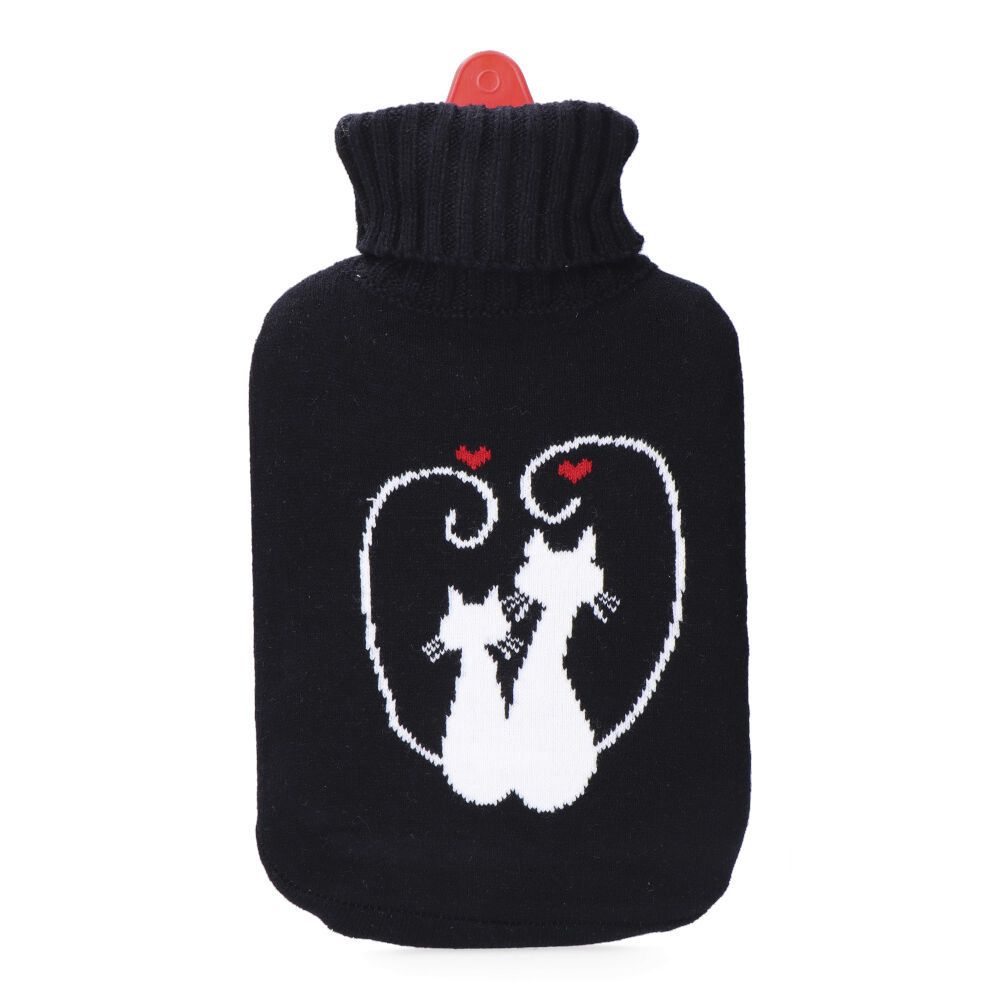 BOLSA DE AGUA CALIENTE 2 L MODELO GATOS ENAMORADOS