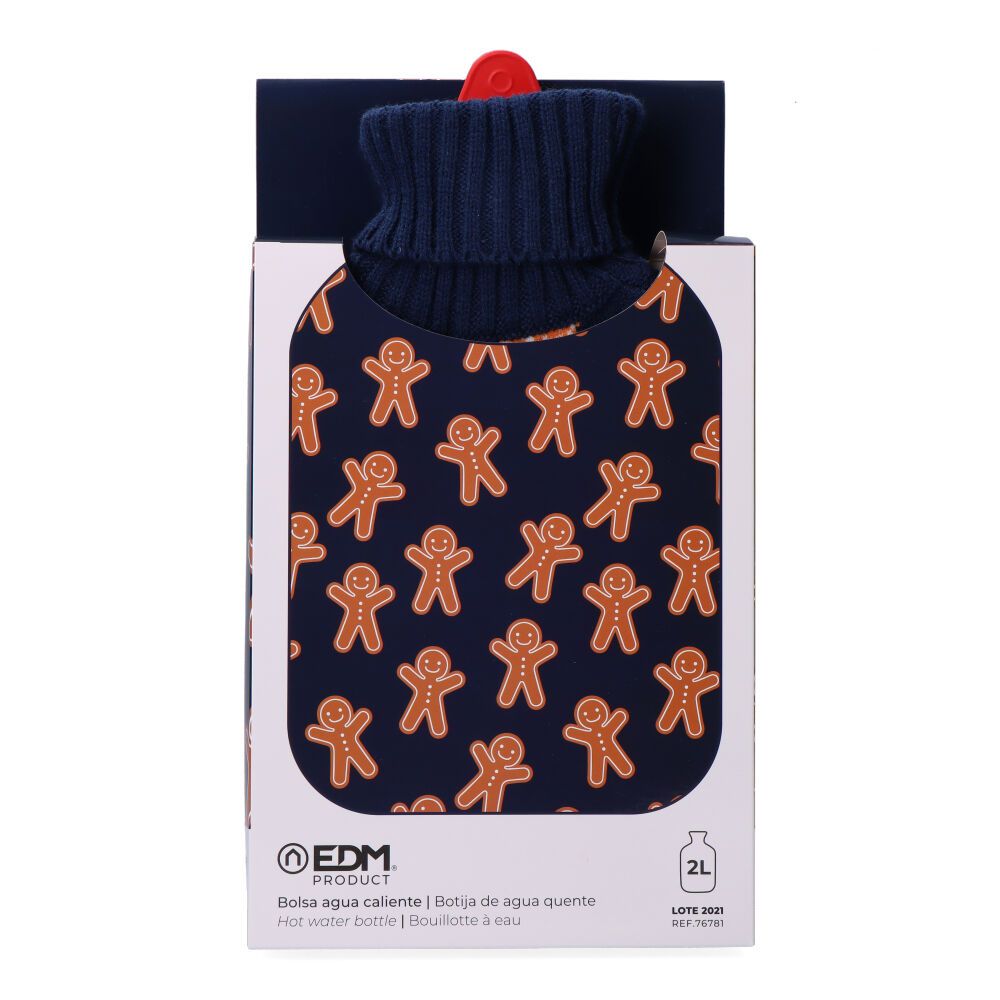 BOLSA DE AGUA CALIENTE 2 L MODELO GINGERBREAD MAN - Imagen 2