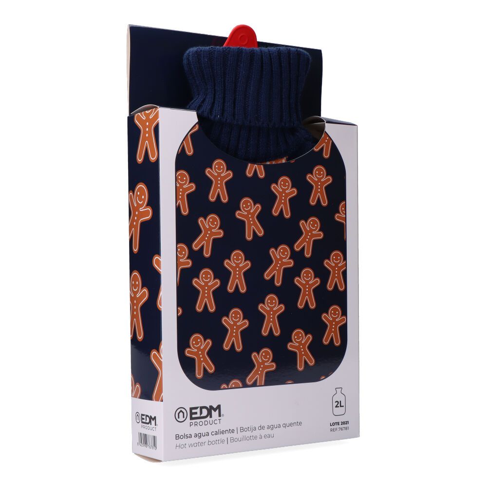 BOLSA DE AGUA CALIENTE 2 L MODELO GINGERBREAD MAN - Imagen 3