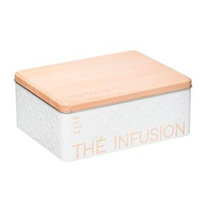 CAJA METÁLICA MODELO SCANDI NATURE PARA INFUSIONES PARA 100 uds