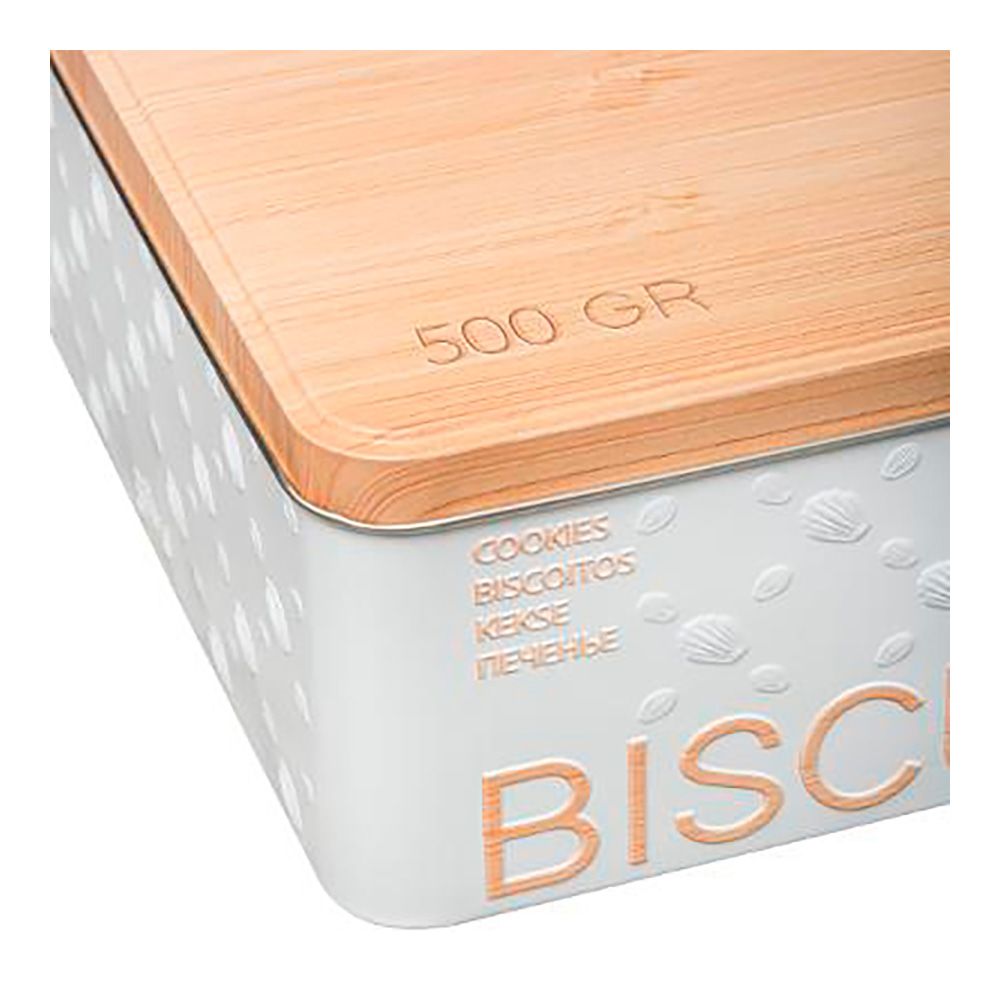 CAJA METÁLICA MODELO SCANDI NATURE PARA GALLETAS 500 g - Imagen 2