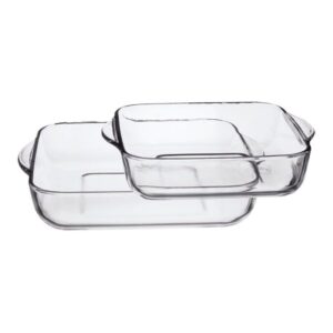 SET 2 BANDEJAS CUADRADAS PARA HORNO