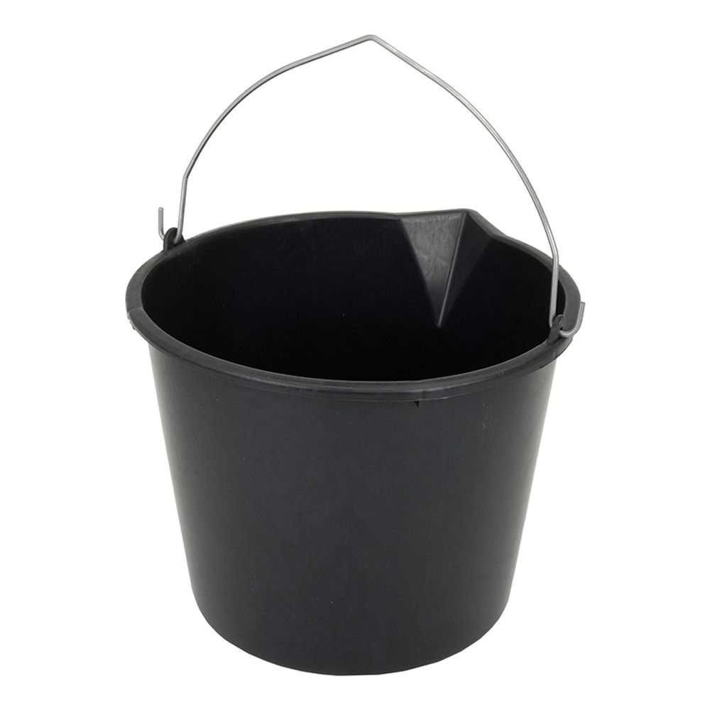 CUBO CON ASA COLOR NEGRO 12 L