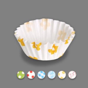 MOLDES DE PAPEL PARA MAGDALENAS COLORES SURTIDOS Ø4,3 x 2,5 cm, BLISTER 75 uds