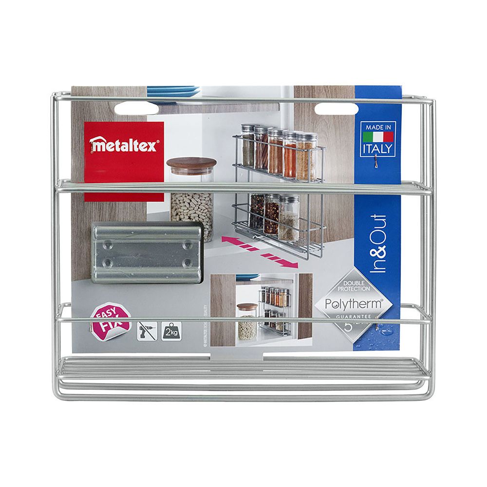 ESPECIERO DESLIZANTE 2 ESTANTES IN&OUT 28 x 6 x 22 cm - Imagen 5