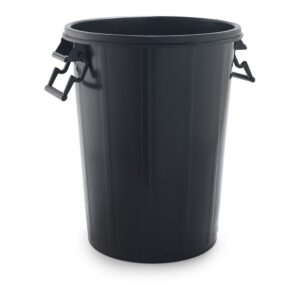 CUBO DE BASURA 100 LITROS COLOR NEGRO SIN TAPA SP BERNER