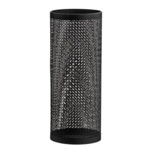 PARAGÜERO METAL REDONDO FILIGREE NEGRO 20 X 50 cm CAISON