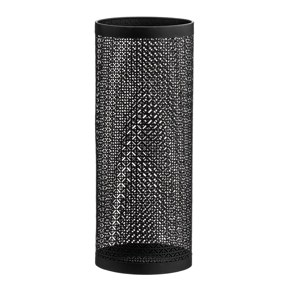 PARAGÜERO METAL REDONDO FILIGREE NEGRO 20 X 50 cm CAISON
