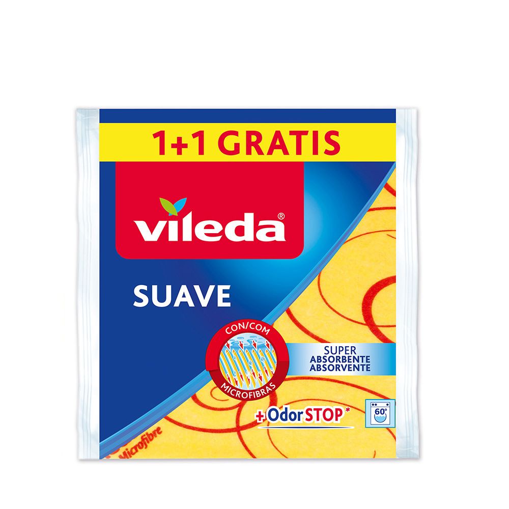 BAYETA AMARILLA SUAVE 1+1 30% MICROFIBRA