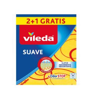 BAYETA AMARILLA SUAVE 2+1 30% MICROFIBRA