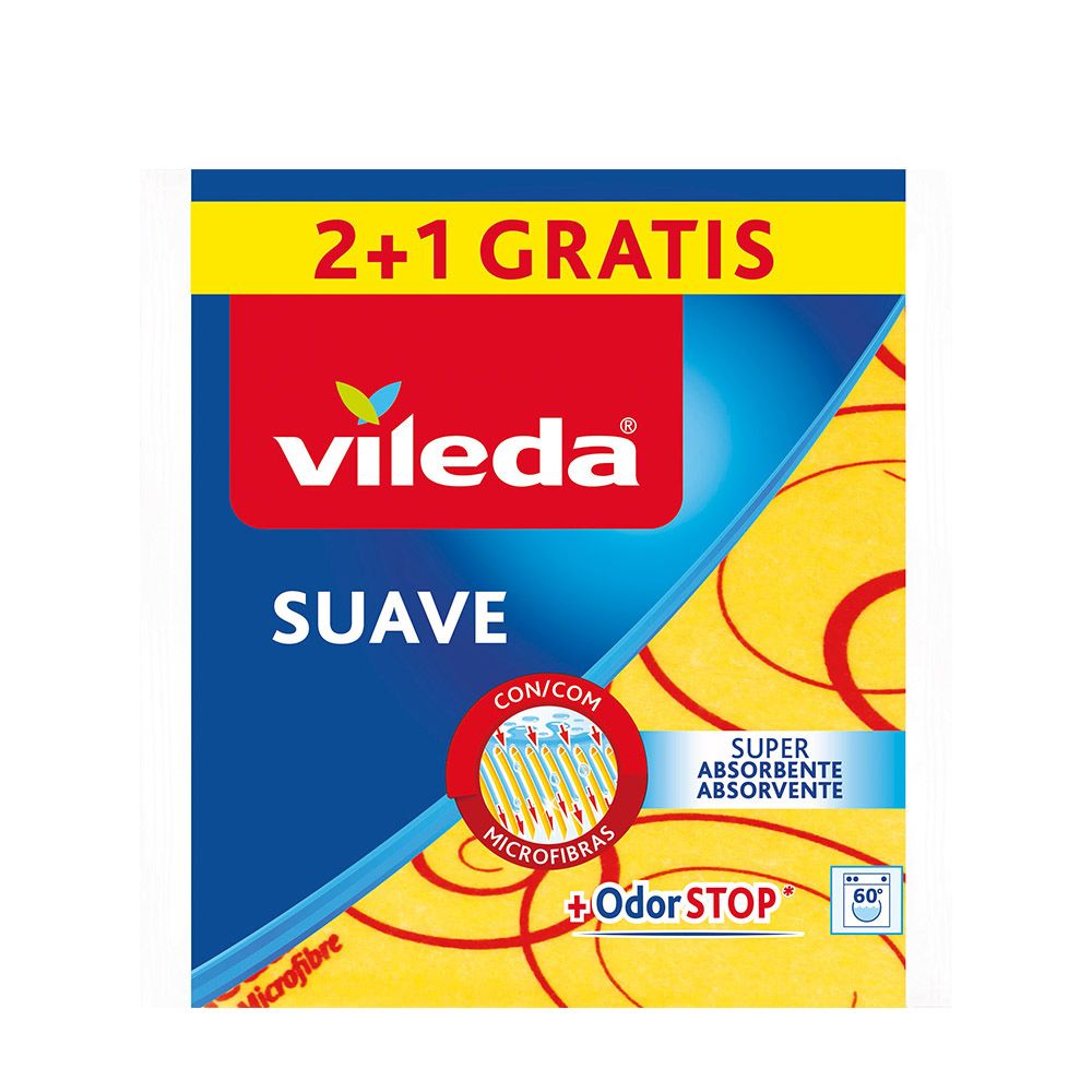 BAYETA AMARILLA SUAVE 2+1 30% MICROFIBRA