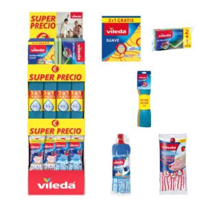 EXPOSITOR SUPER PRECIO UNIVERSAL VILEDA, 39 x 38 x 122 cm