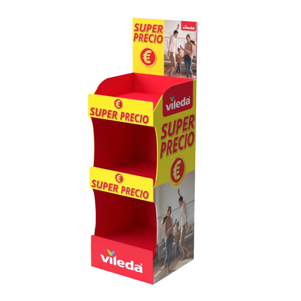 EXPOSITOR SUPER PRECIO UNIVERSAL VILEDA, 39 x 38 x 122 cm - Imagen 2
