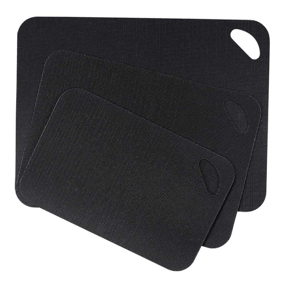 TABLAS DE CORTE 3 uds COLOR NEGRO 38 x 29 x 0,15 cm / 33,5 x 24 x 0,15 cm / 28 x 18 x 0,15 cm - Imagen 2
